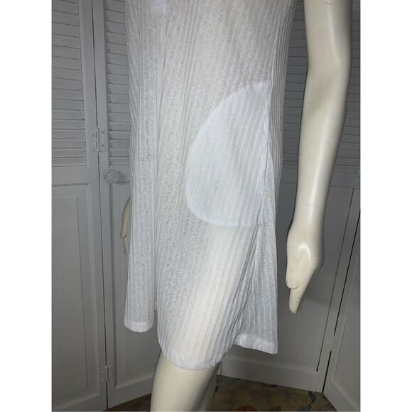 J Valdi Beachwear White Sleeveless Mini Dress Small - Picture 8 of 9